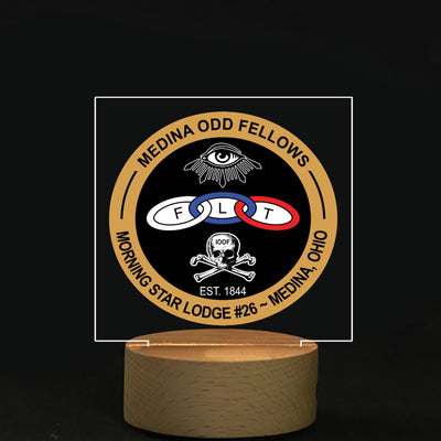 Medina Odd Fellows Logo with Light
